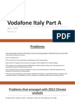 Vodafone Italy Restructuring