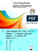 Soal Dan Pembahasan Polinomial Matematika Sma Kelas Xi