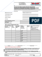 Deposit Return Form