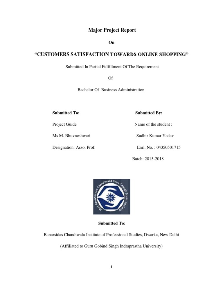 BBA Major Project Report Flipkart | PDF | Online Shopping | Marketing