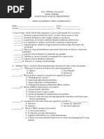 1st QT Test Research 10