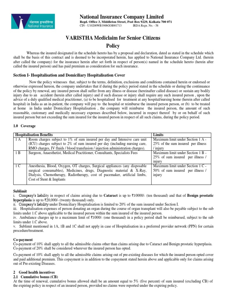 National Senior Citizen Mediclaim Health Insurance visual data 3