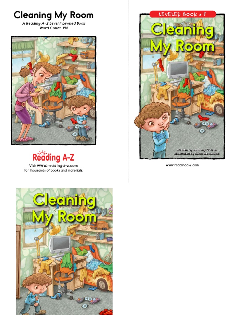 Raz Lf44 Cleaningmyroom Clr Learning Methods Reading Process
