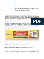Essential Free Download Samples For All Competitive Exams