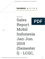 Sales Report Mobil Indonesia Jan-Jun 2019 (Semester I) - LCGC, Hatchback & Sedan