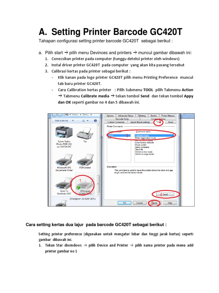 Setting Configurasi Printer Barcode Gc420t Lx 300 Pdf