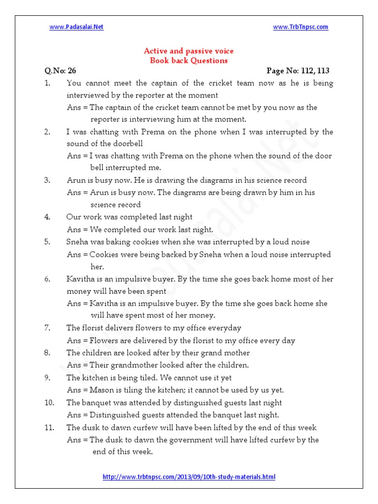 700 10 English Active and Passive Voice PDF | PDF | Language Arts ...