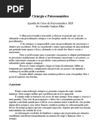Cirugia e Psicosomatica OSWALDO CUDÍZIO