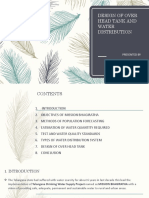 Design of Over Head Tank and Water Distribution