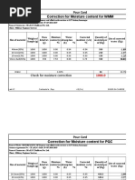 Moisture Correction Sheet | PDF | Concrete | Structural Engineering