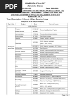 B.SC Sixth Semester