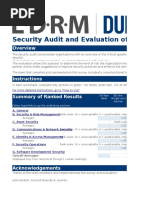 EDRM Security Questionnaire 1.1