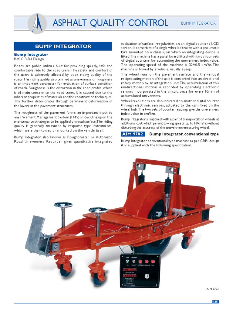 Road Roughness Measurement Techniques | PDF | Surface Roughness | Road
