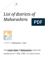 Districts List of Maharashtra