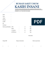 Surat Permintaan Transfusi Darah