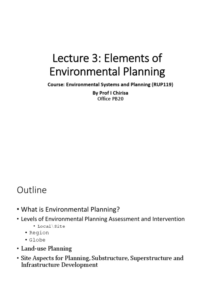 Elements of Environmental Planning | PDF | Life Cycle Assessment ...