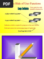 Example Slide of User Functions: Time Guide The Slide Should Be Finished by