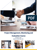 PROJECCT MANAGEMENT, MONITORING AND EVALUATION COURSE - DUBAI