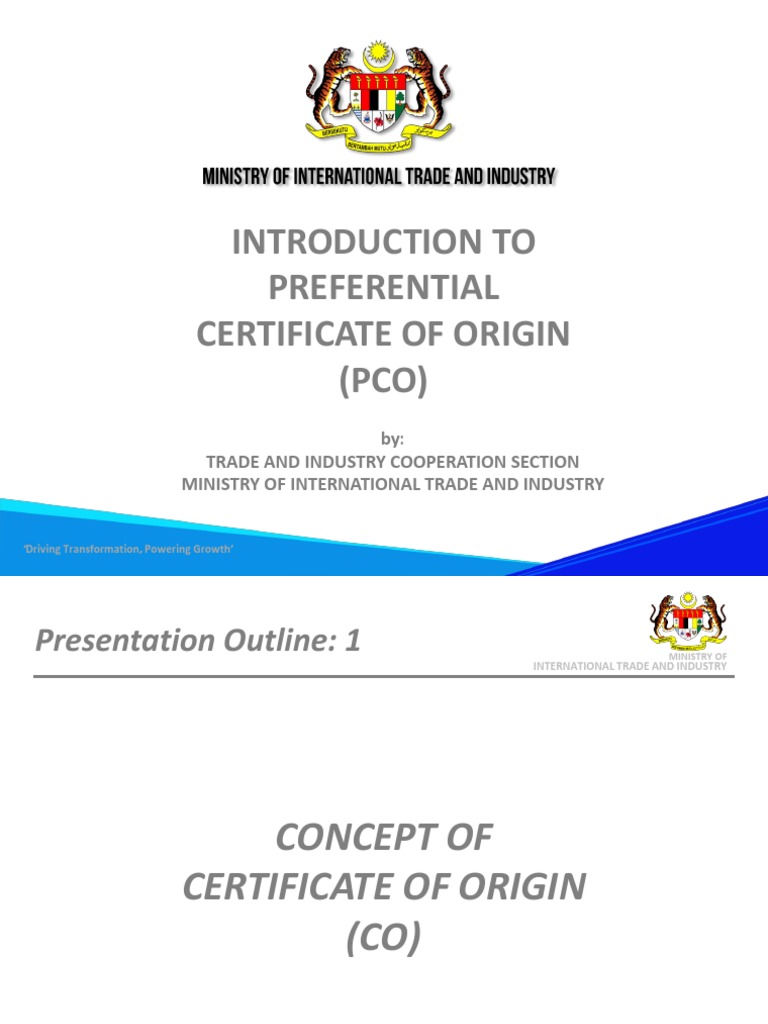 Introduction to Preferential to Certificate of Origin_UPDATED Trade