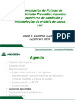 CEMENTOS PROGRESO - Implementacion de Rutinas de Mantenimiento Preventivo