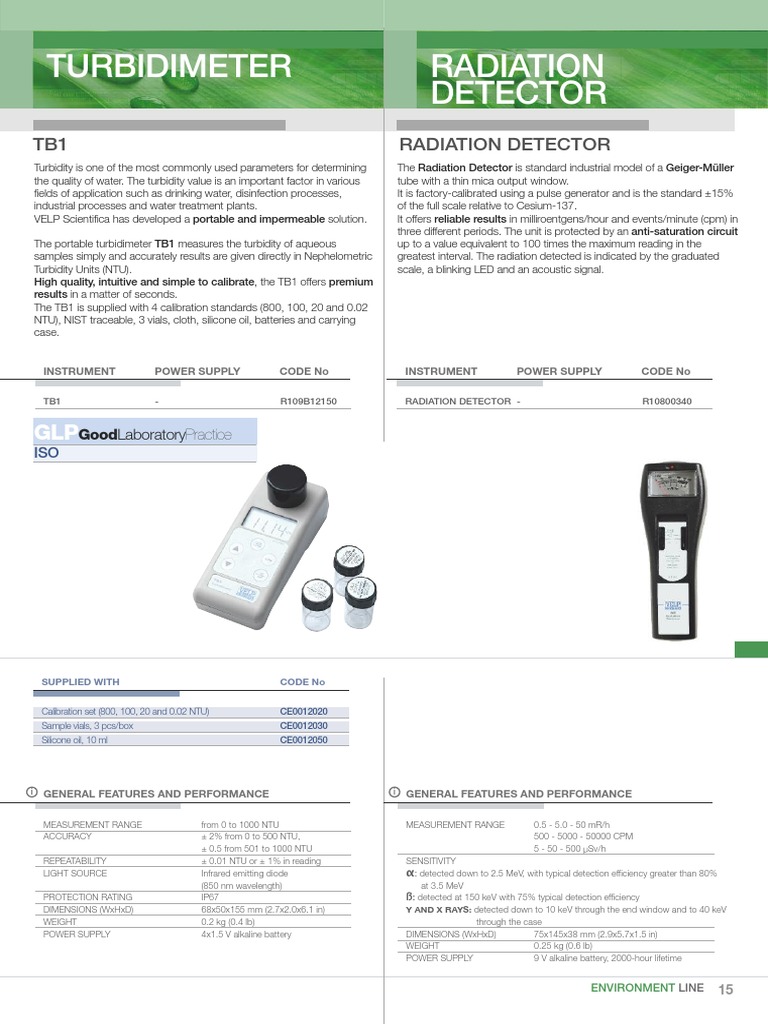 66 Turbidimeter PDF Calibration Scientific Observation