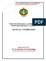 Web Lab - Manual