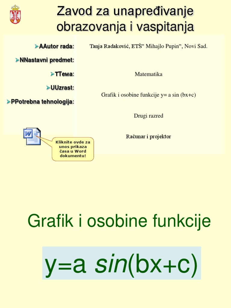 Grafik Funkcije Sinus | PDF
