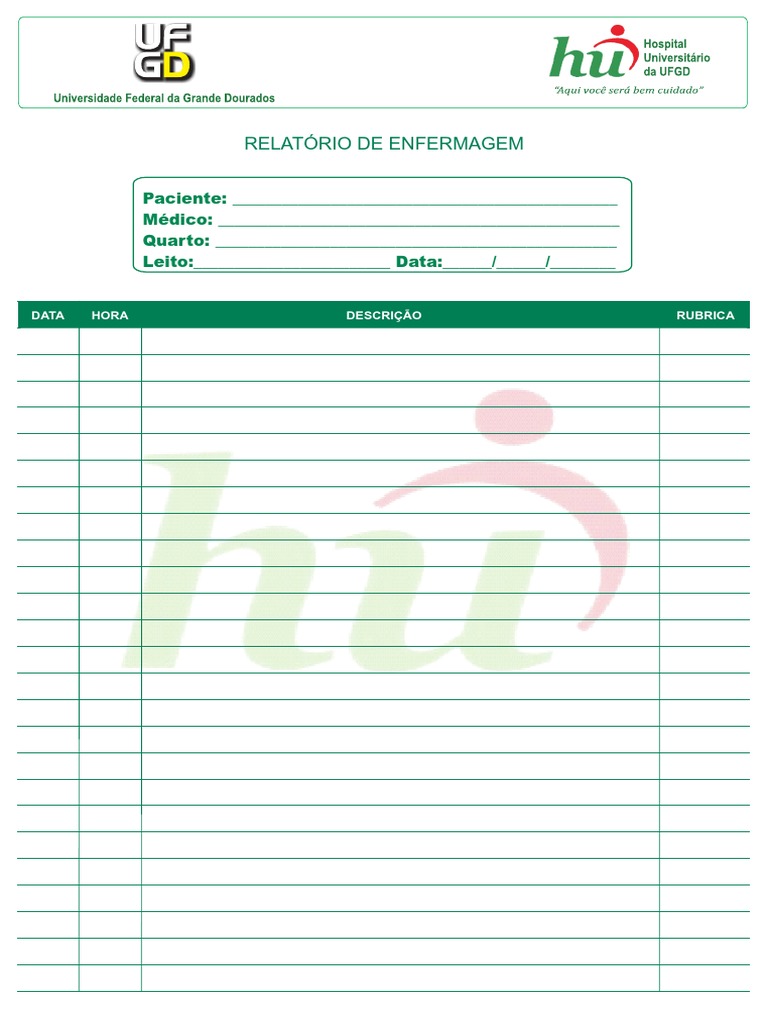 Relatório de Enfermagem Detalhado | PDF