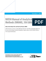 SI 3 NIOSH Manual of Analytical Methods 5th Edition CMP PDF