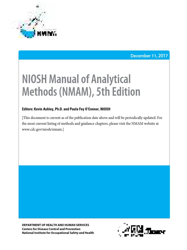 SI 3 NIOSH Manual of Analytical Methods 5th Edition CMP PDF PDF