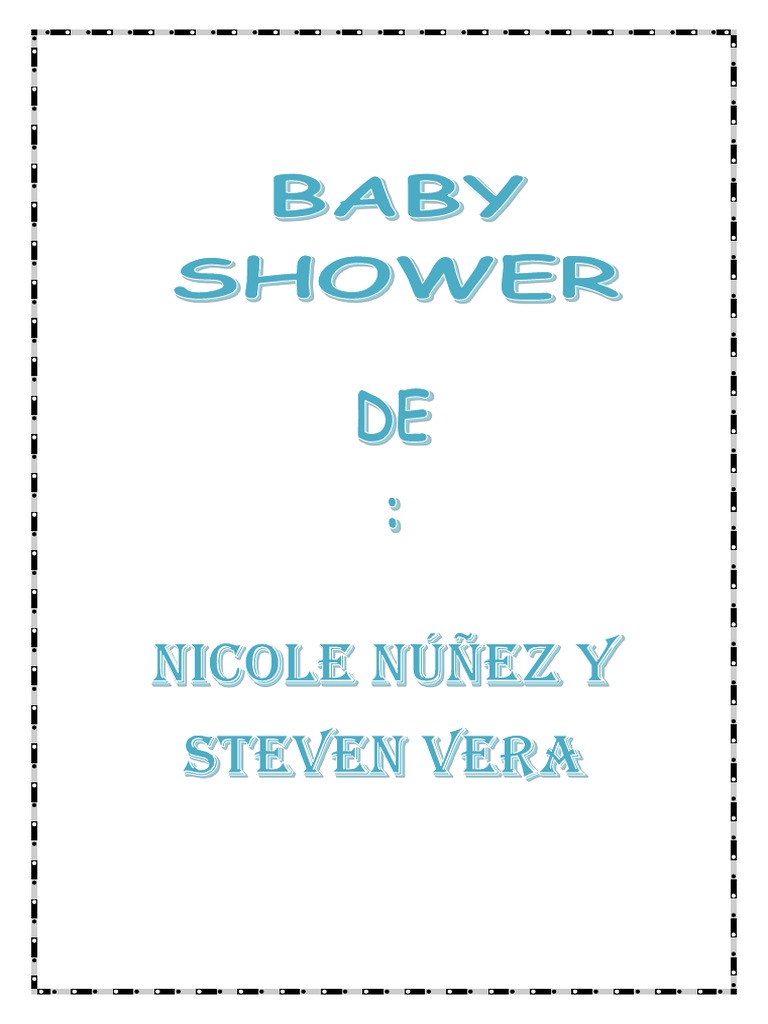 Programa Baby Shower | PDF