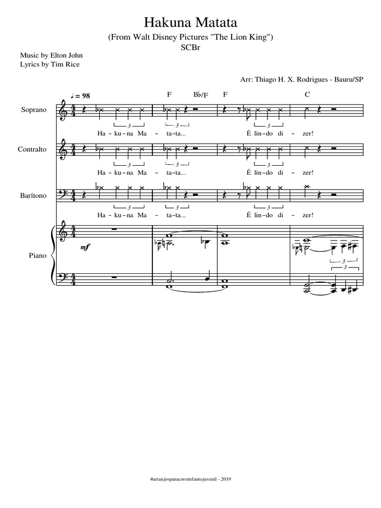 Hakuna Matata PDF | PDF | Lazer