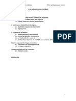 Tema 2 La Empresa y Su Entorno PDF