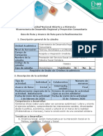 Guía de ruta y avance  de ruta para la realimentación - Fase 1 - Reflexión