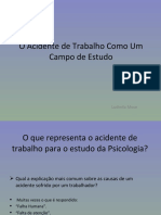 O Acidente de Trabalho Como Um Campo de Estudo