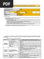 Programación Curricular Anual de Comunicación 3° de Secundaria Modelo 1