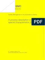 Yellow Print VDA Volume Process Description Special Characteristics SC