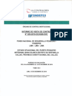 FONDEPES Estado Situacional Del Puerto Pesquero Artesanal Bahia Blanca, Distrito de Ventanilla, Callao, Provincia Constitucional Del Callao PDF