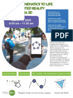Bringing Math To Life With AR and GeoGebra 3D Flyer 03-11-20