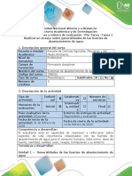 Guía de Actividades y Rubrica de Evaluación - Tarea 1 - Ensayo