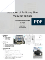 Evaluation of Fo Guang Shan Mabuhay Temple