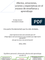 Afectos, Emociones, Atribuciones y Expectativas - Clase Educativa PDF