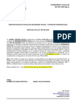 CERTIFICADOS PARAFISCALES CONSORCIO CALLE 46 (formato)