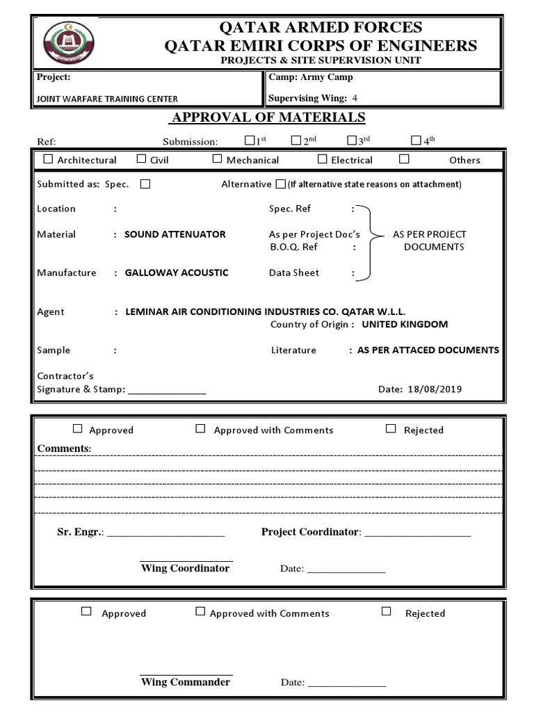 MtsSound Attenuator (Galloway Acoustics) PDF Specification (Technical Standard) Engineering