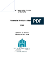 Financial Policies Manual Approved by Session Sep 21 2016
