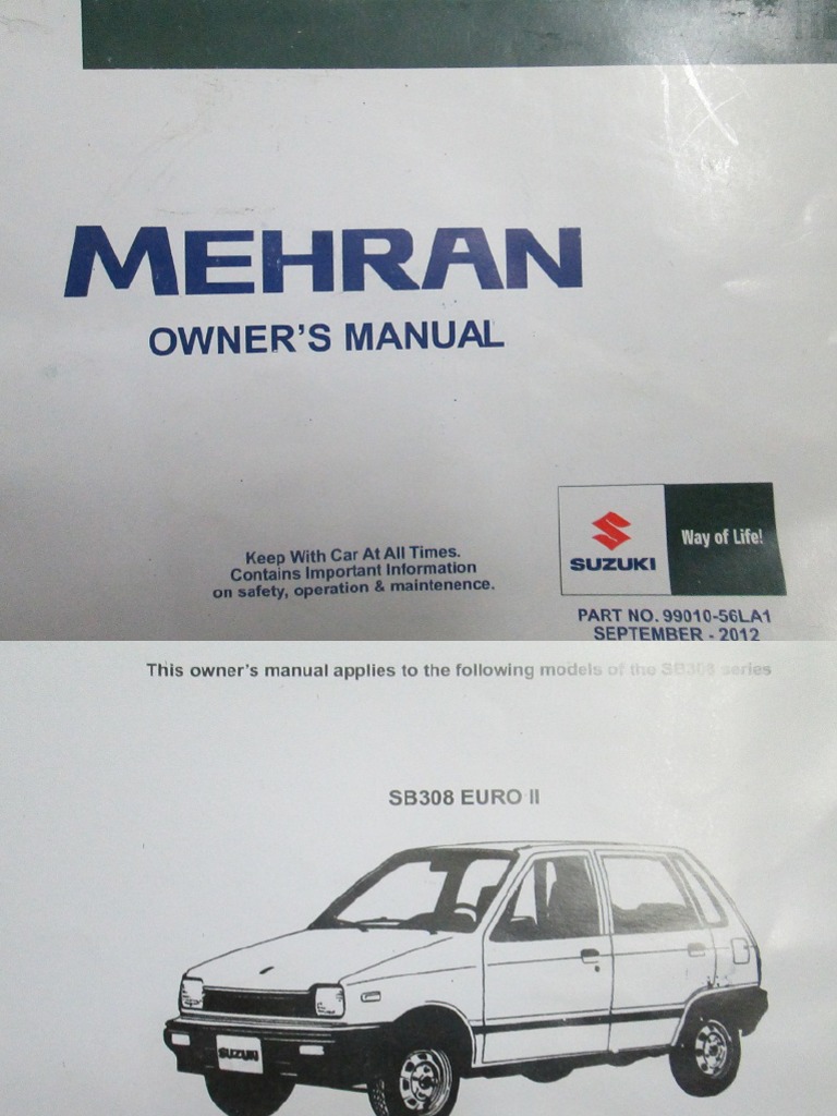 Suzuki Mehran Manual PDF | PDF