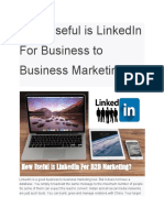 How Useful Is LinkedIn For Business To Business Marketing