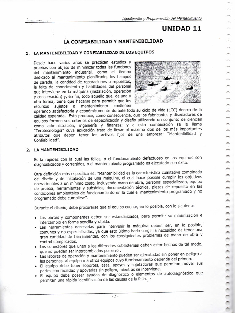 Confiabilidad Y Mantenibilidad Pdf