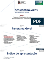 Aula 1 PROCESSOS GEODINAMICOS (MOVIMENTOS DE MASSA) PARTE 1