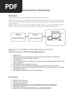 SAP Fiori App Implementation Standard Apps